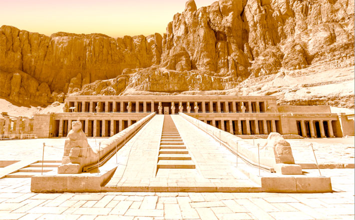 The famous Temple of Hatschepsut. Very close to Luxor and Westbank